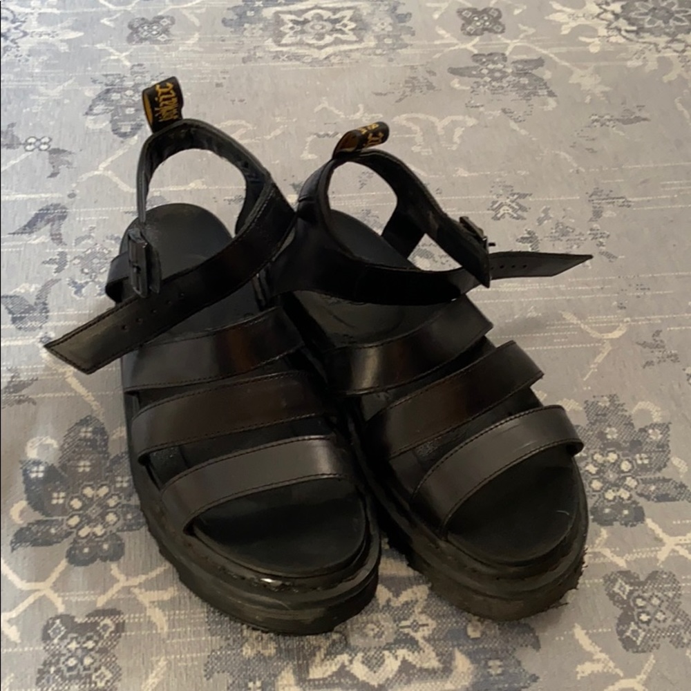 Doc marten platform sandals